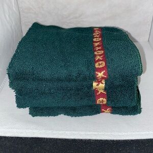 Joy Shell Hunter Green Set of 4 Washcloths